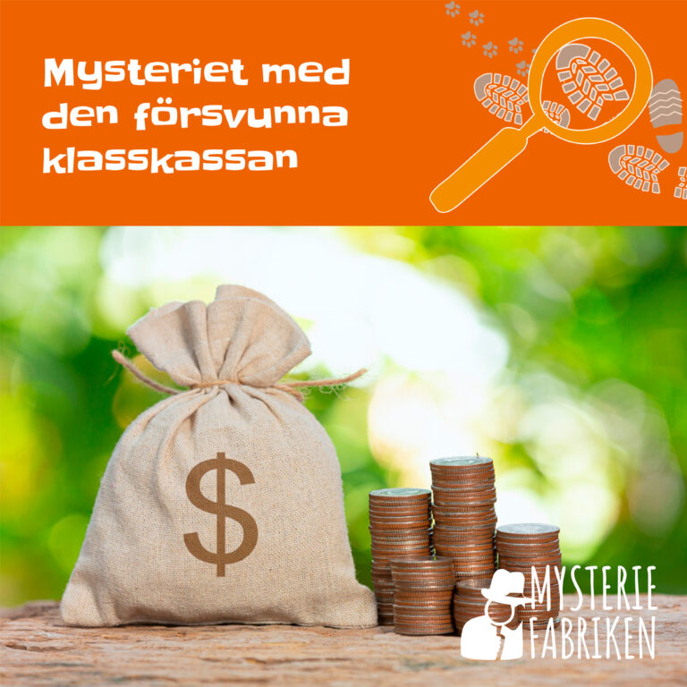 Mysteriet med den försvunna klasskassan - en deckargåta för barn, 6-12 år - Svenska Mordgåtor