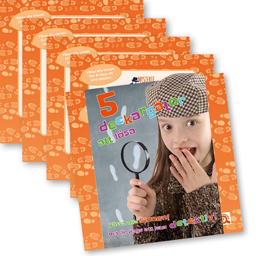 Bokpaket med 5 kluriga deckargåtor - Svenska Mordgåtor