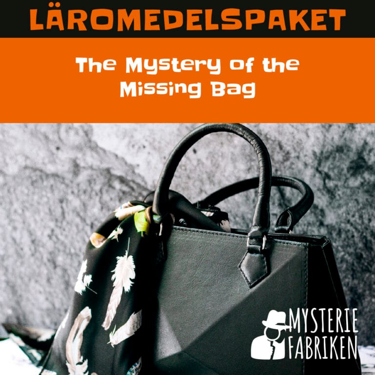 Läromedelspaket - The Mystery of the Missing Bag - Svenska Mordgåtor