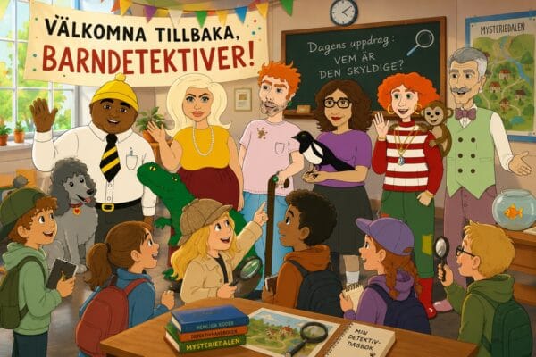 Skolstart och dags att ge era elever ett äventyr under läsåret de sent kommer att glömma. - Mysteriefabriken & Svenska Mordgåtor